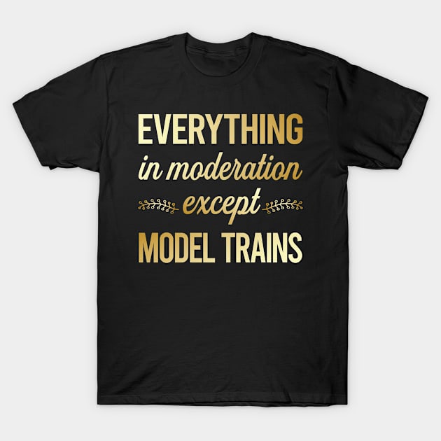 Funny Moderation Model Train Trains Railroad Railway T-Shirt by lainetexterbxe49